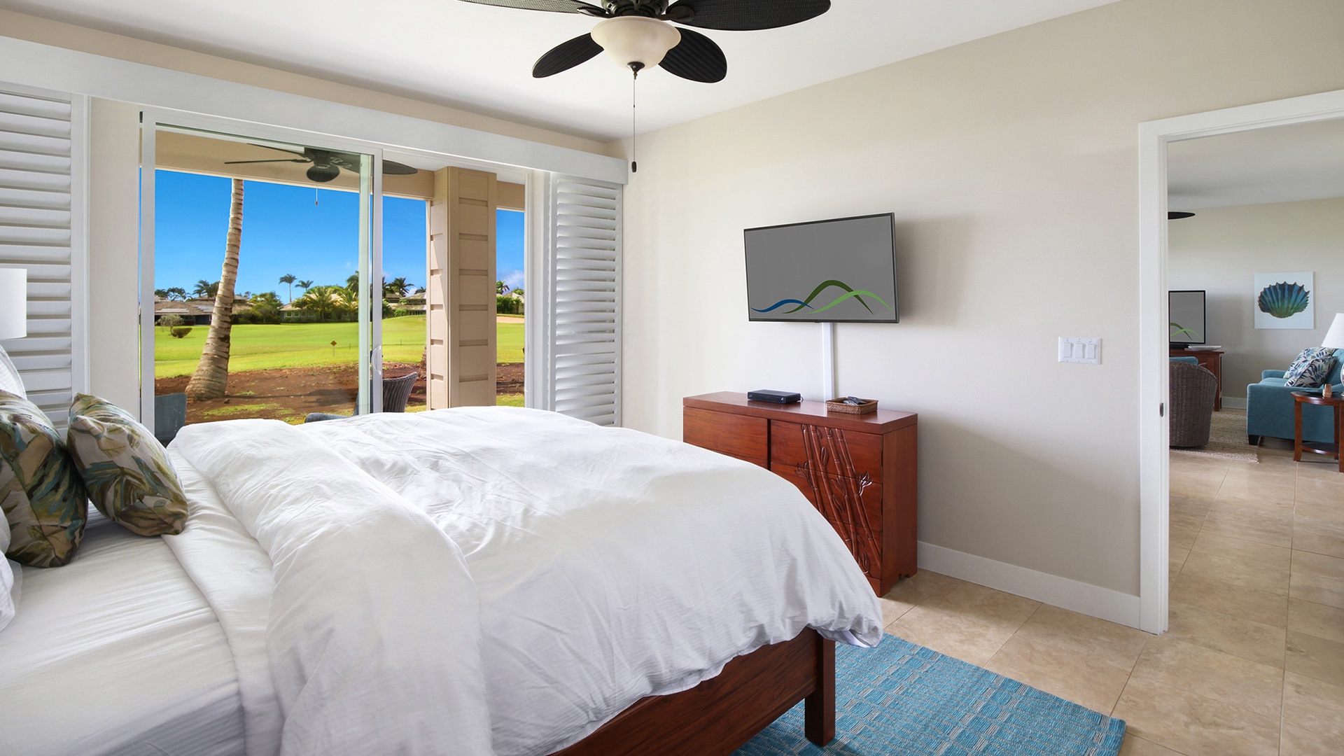 Pili Mai Resort at Poipu #08F - Master Bedroom Suite - Parrish Kauai