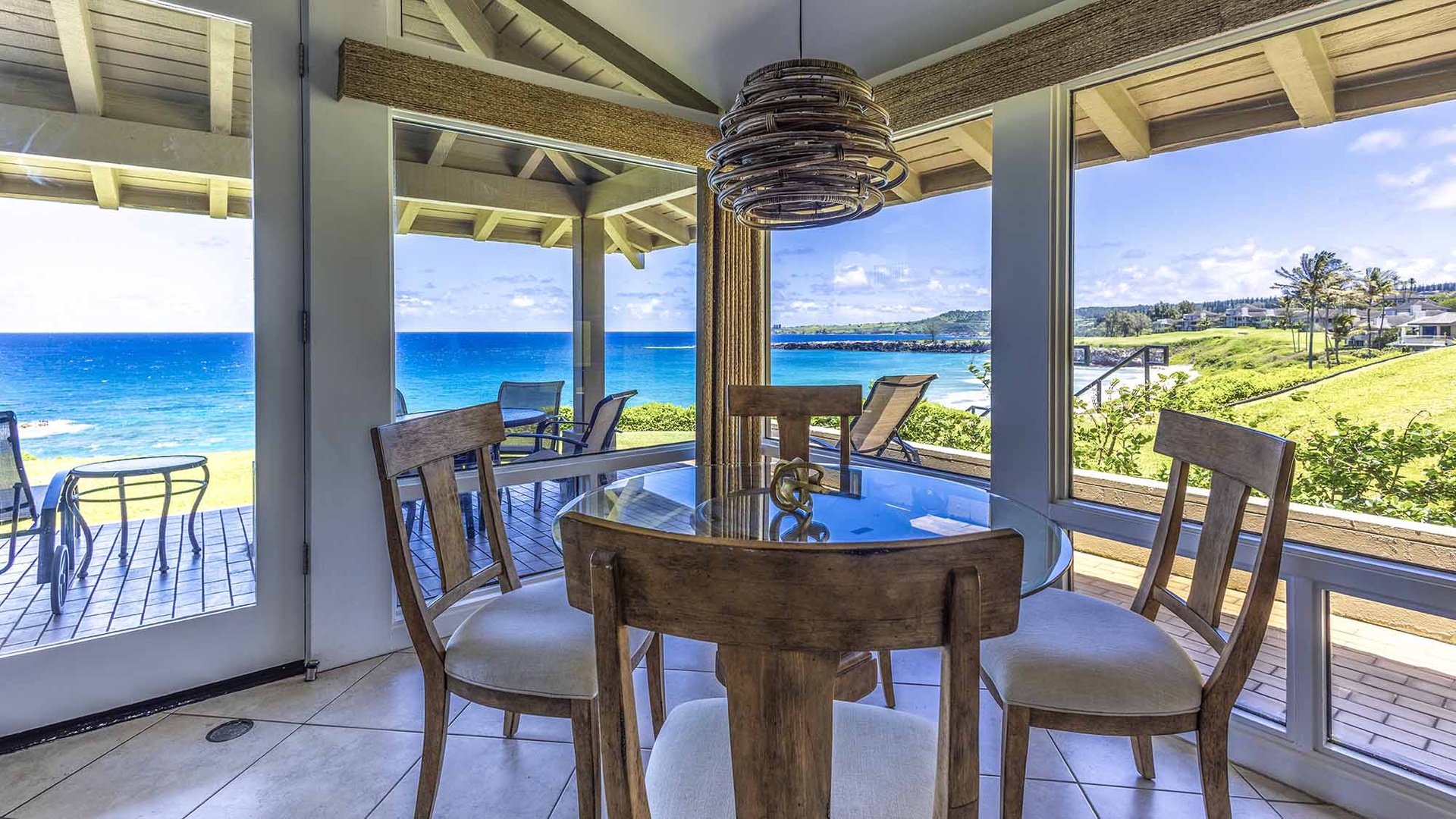 Kapalua Bay Villas #21G5 - Ocean View Dining Room - Parrish Maui