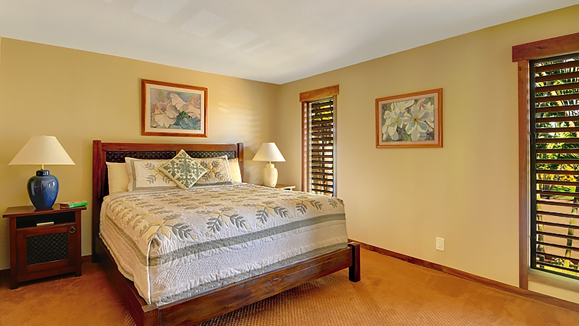 Waikomo Stream Villas #123 - Master Bedroom Suite - Parrish Kauai