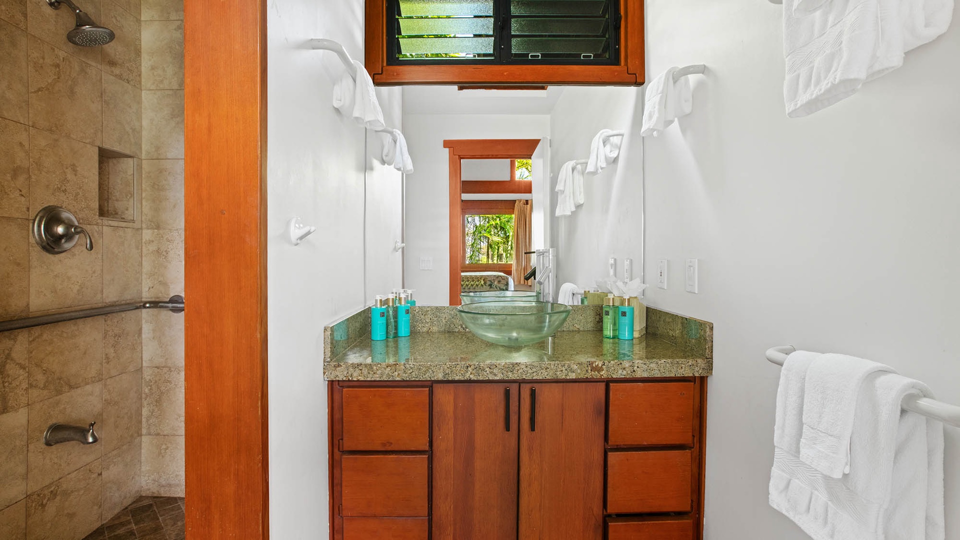 Sunset Makai Hale at Poipu - Fourth Bedroom Suite Bath - Parrish Kauai