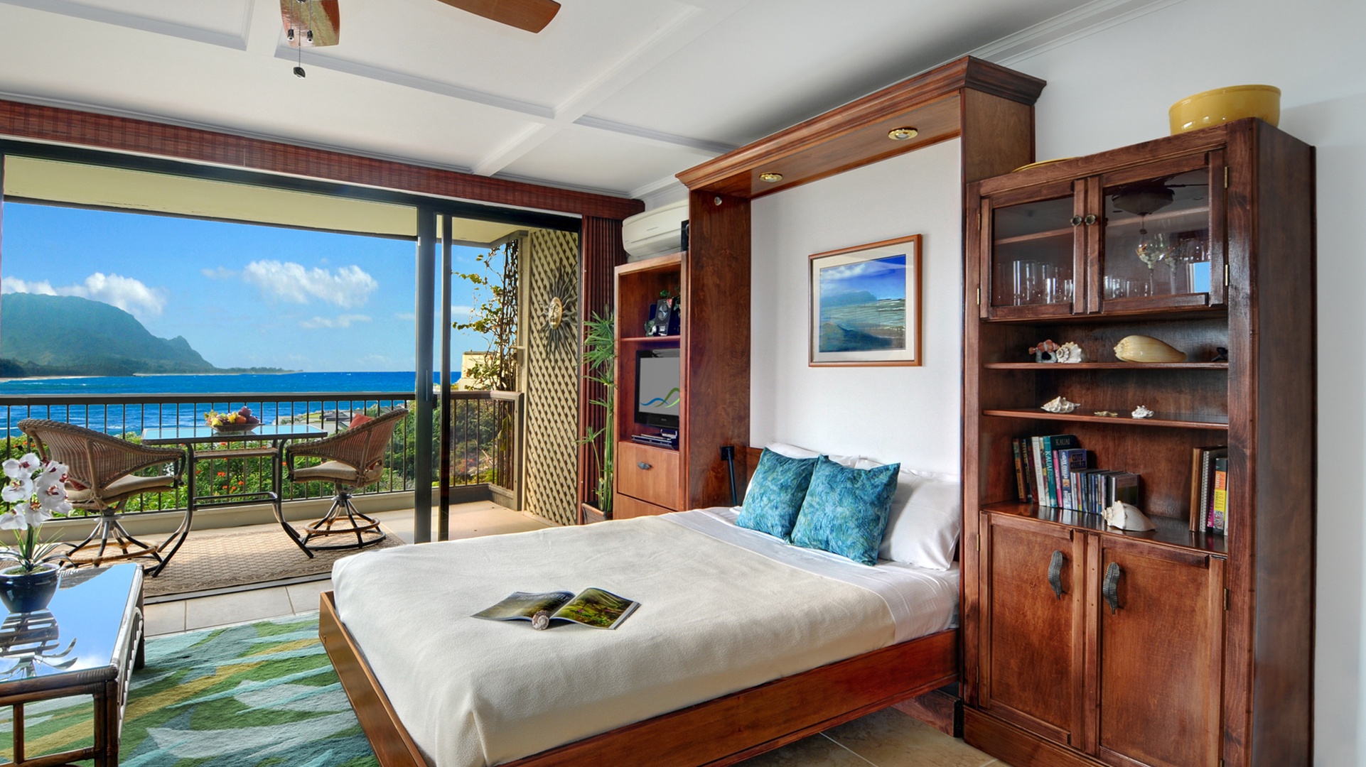 Hanalei Bay Resort #32012 - Ocean View Living Room Murphy Bed - Parrish Kauai