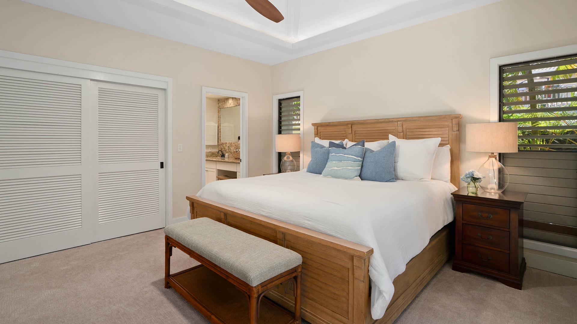 Poipu Kai Oasis - Primary Guest Bedroom Suite & Bath - Parrish Kauai
