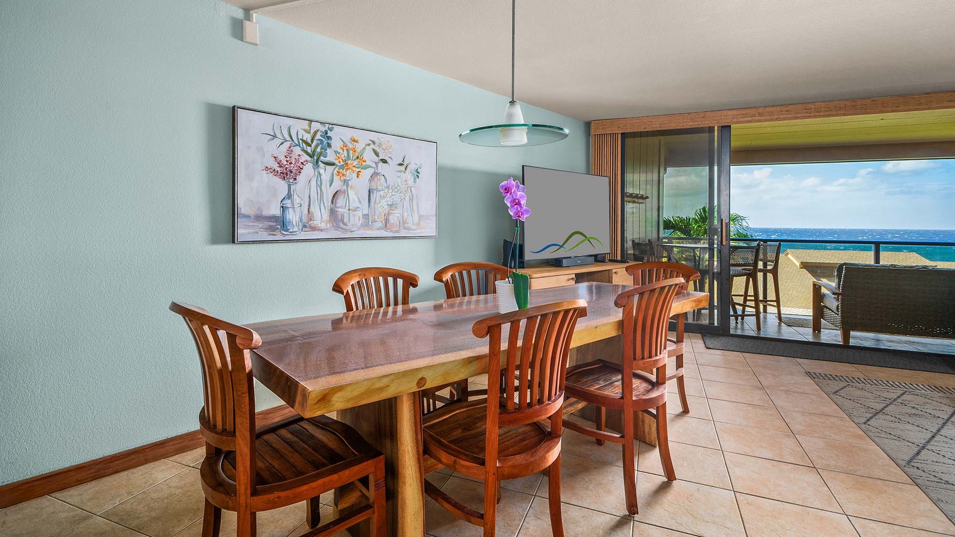 Makahuena at Poipu #2305 - Ocean View Dining Room - Parrish Kauai