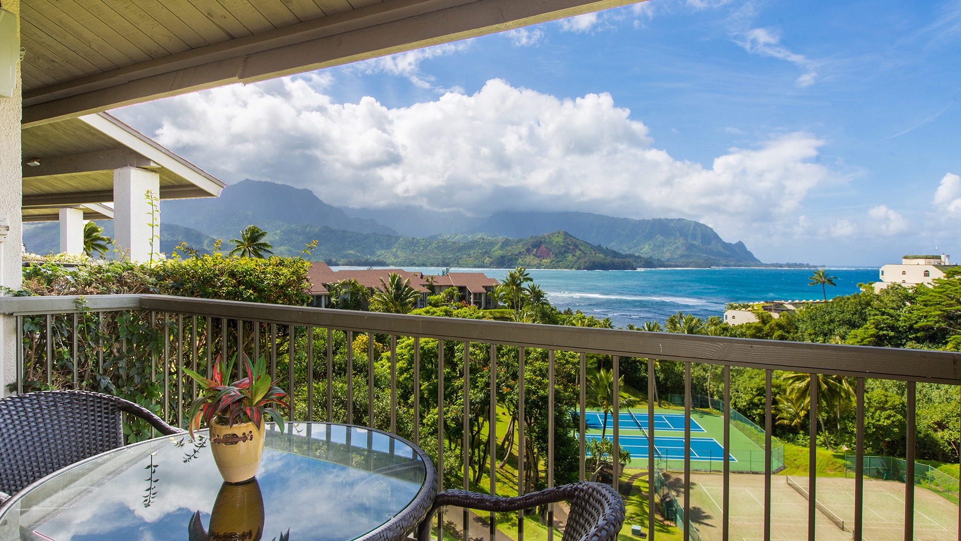 Hanalei Bay Resort #33056 - Ocean & Mountain View Sitting Lanai - Parrish Kauai