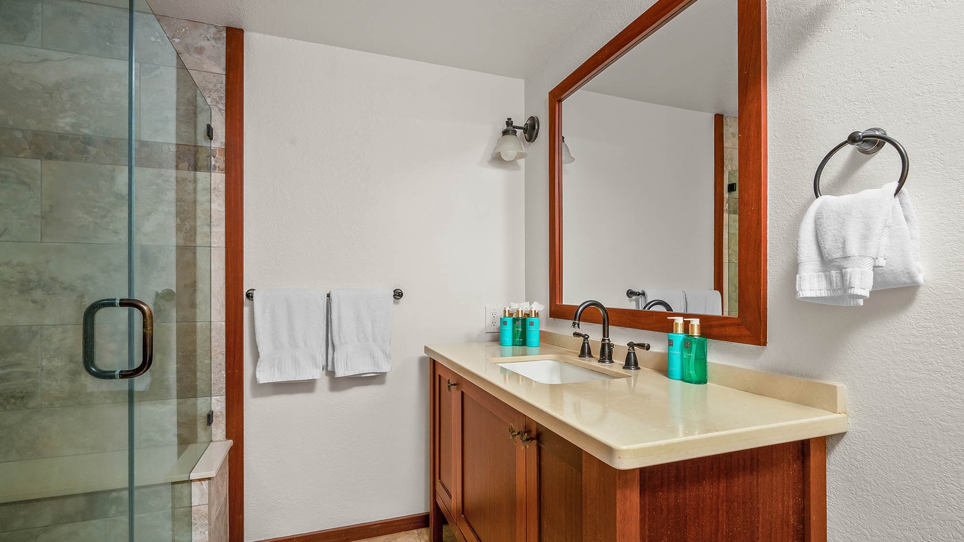 Nihi Kai Villas at Poipu #200 - Primary Bedroom Suite Bath - Parrish Kauai