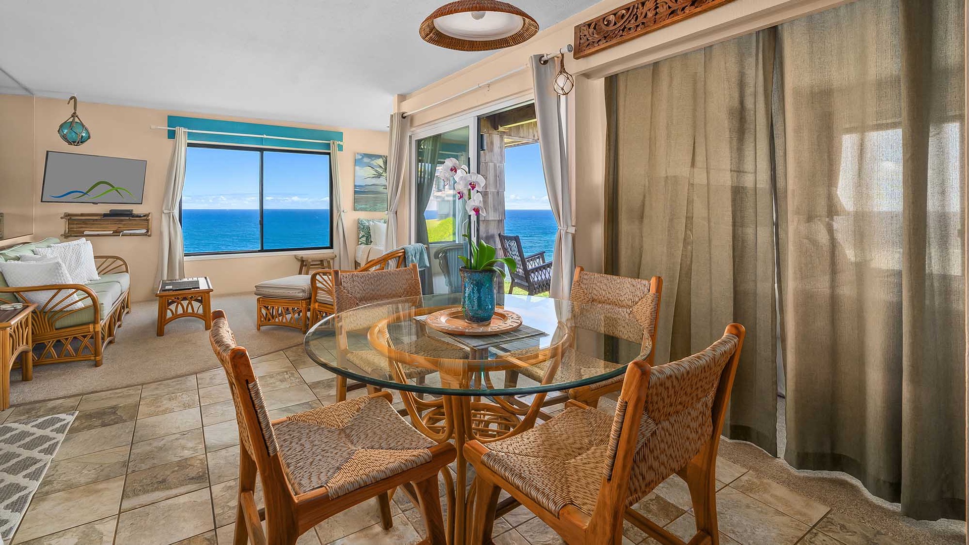 Sealodge at Princeville #E3 - Ocean View Dining Room (2) - Parrish Kauai