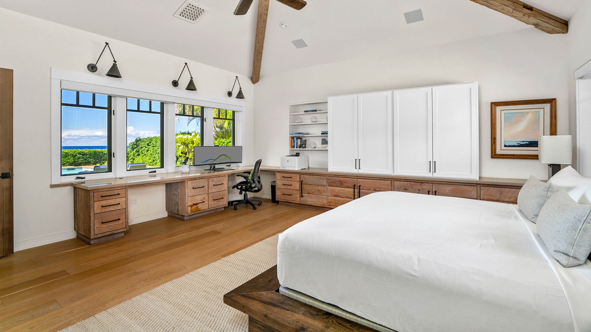 Honu Hale at Poipu - Second Guest Bedroom Suite & Office - Parrish Kauai