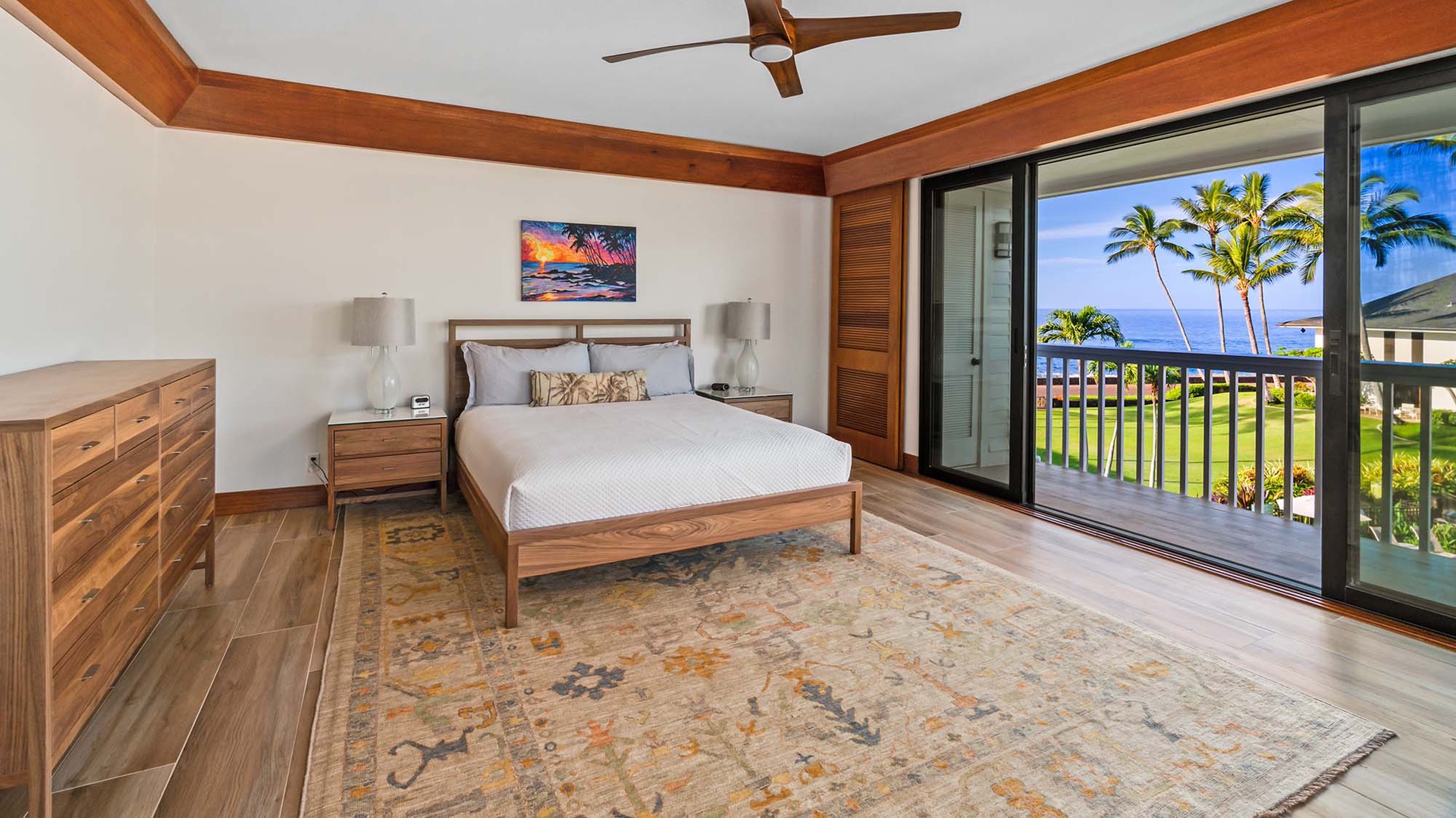 Poipu Kapili Resort #43 - Master Bedroom Suite & View - Parrish Kauai