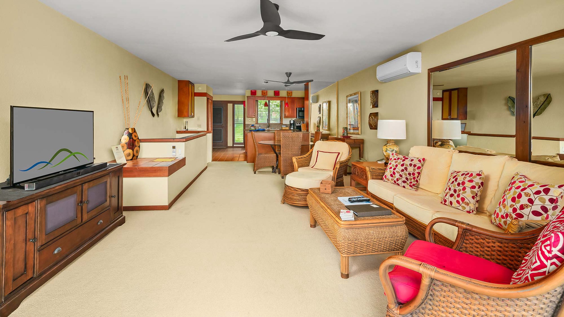 Nihi Kai Villas at Poipu #501 - Living Great Room - Parrish Kauai