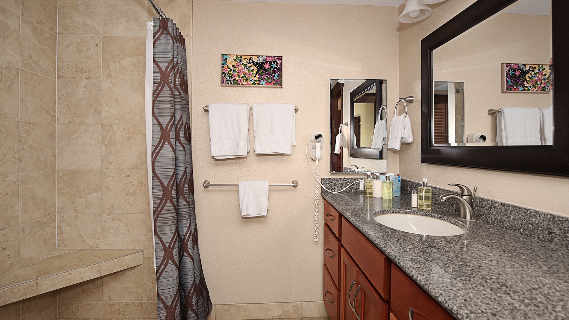 Waikomo Stream Villas #123 - Master Bedroom Suite Bath - Parrish Kauai