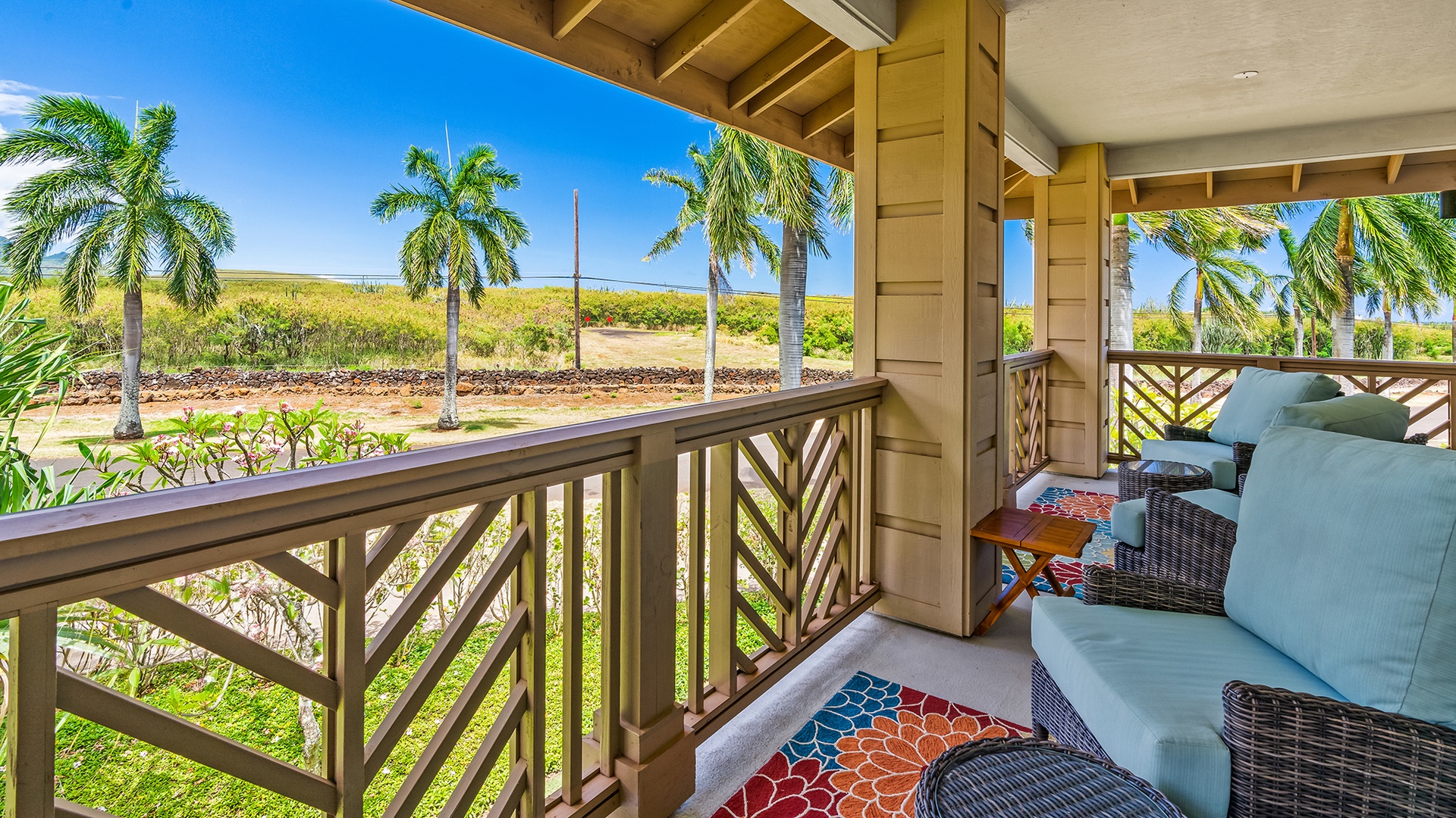 Pili Mai Resort at Poipu #15I - Spacious Covered Seating Lanai - Parrish Kauai