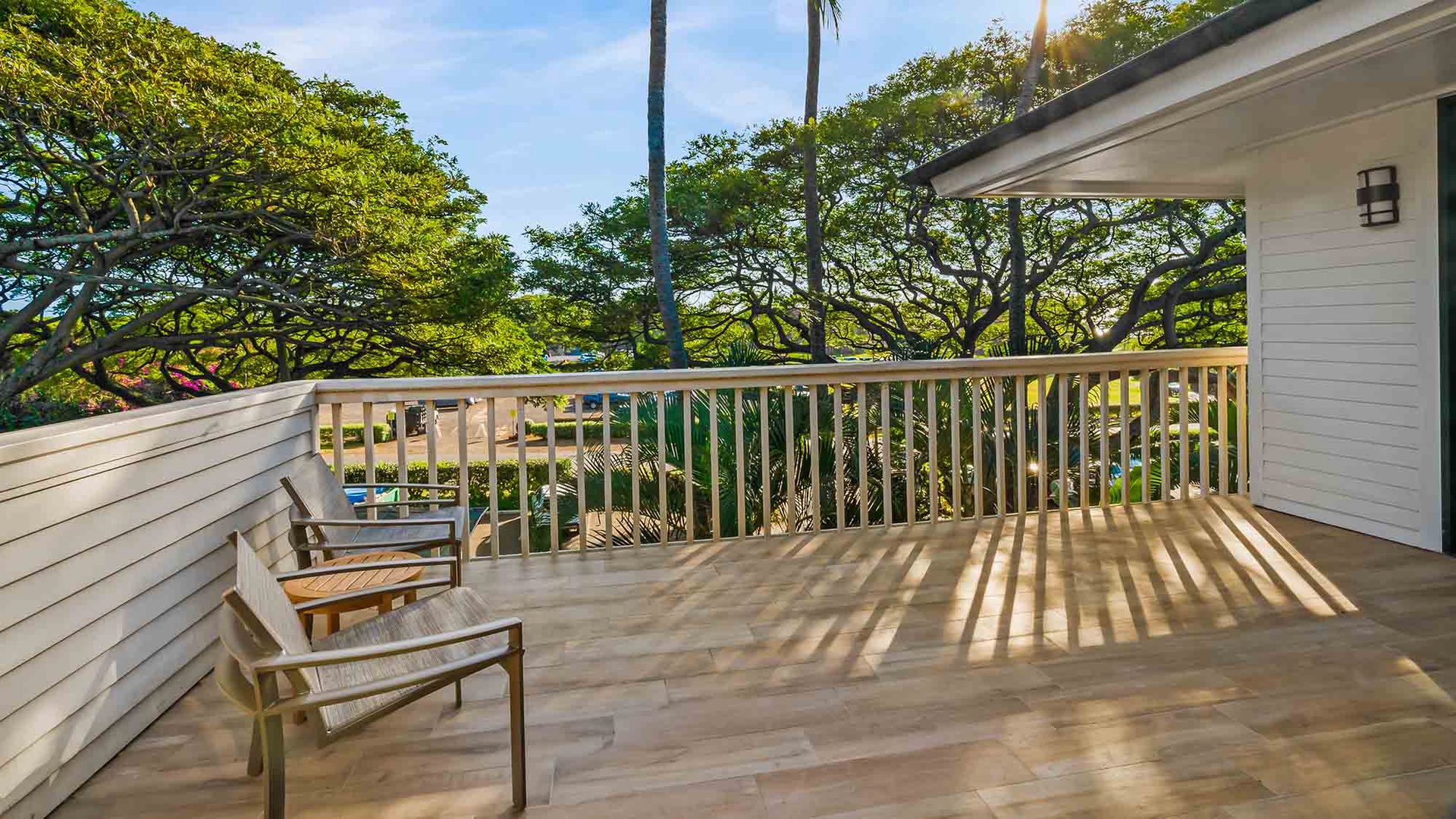 Poipu Kapili Resort #43 - Back Dining & Guest Bedroom Lanai - Parrish Kauai