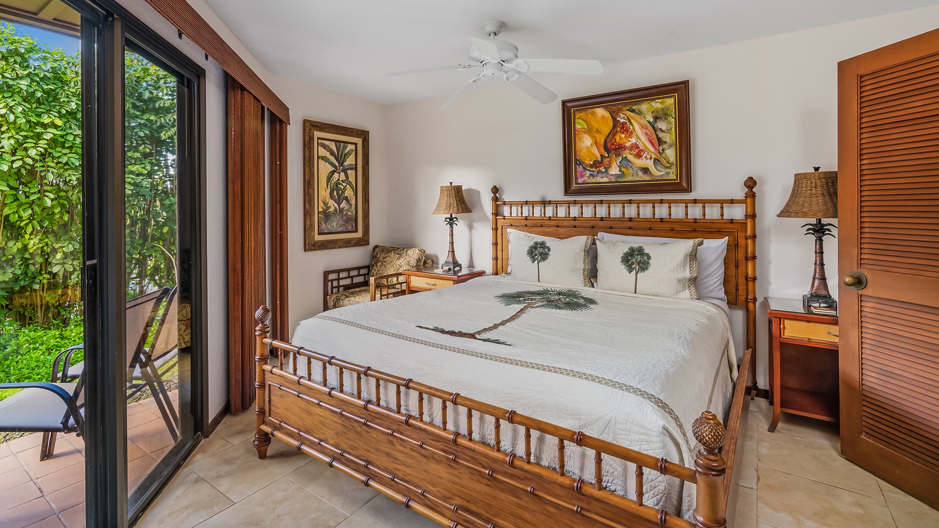 Nihi Kai Villas at Poipu #505 - Master Bedroom Suite & Lanai - Parrish Kauai