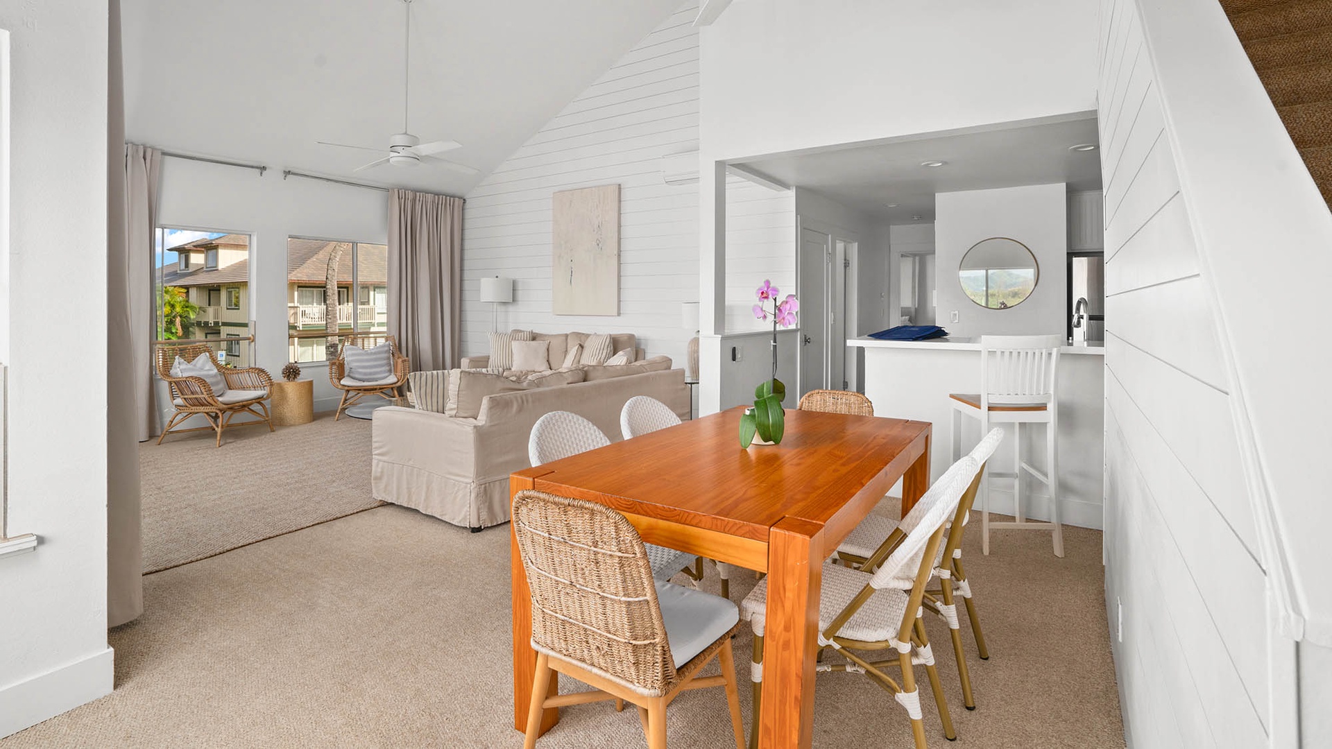 Regency at Poipu Kai #123 - Dining & Living Great Room - Parrish Kauai