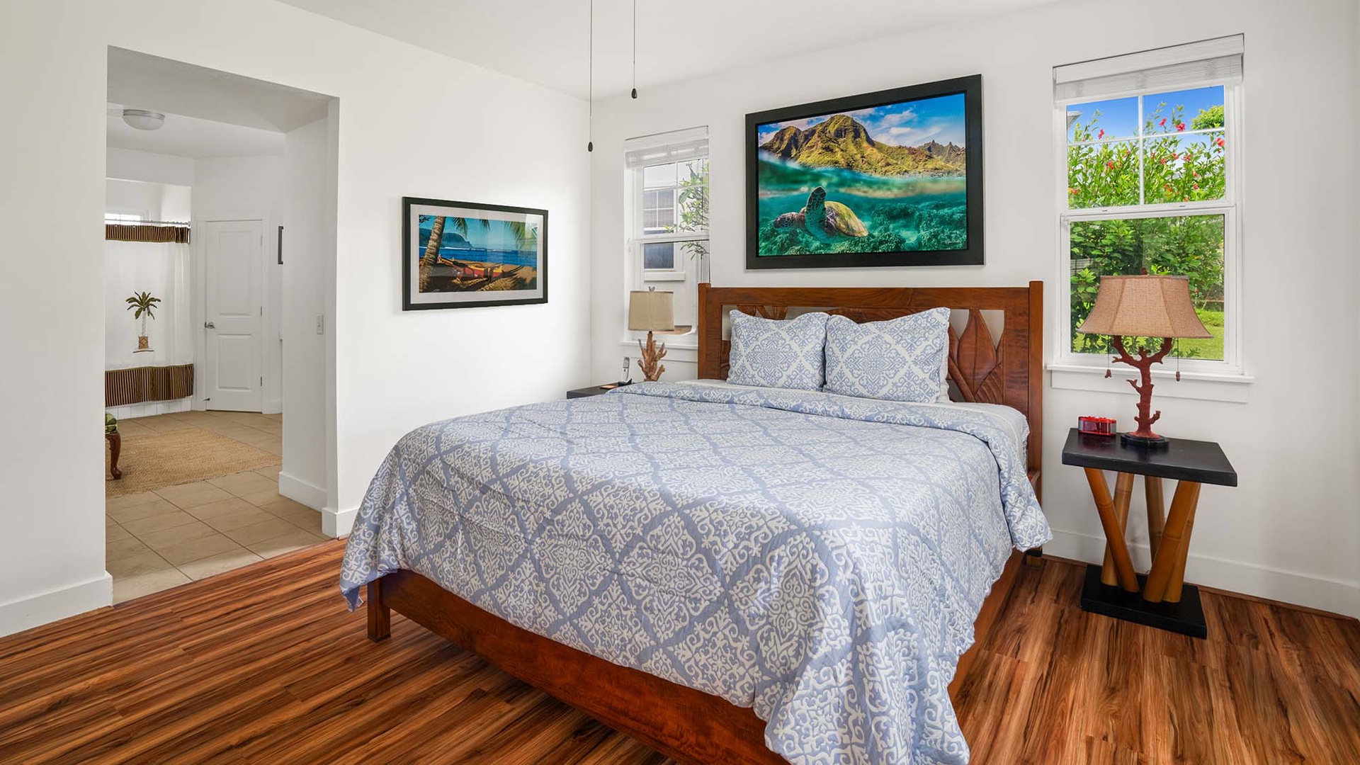 Plantation at Princeville Resort #1711 - Primary Bedroom Suite & Bath - Parrish Kauai