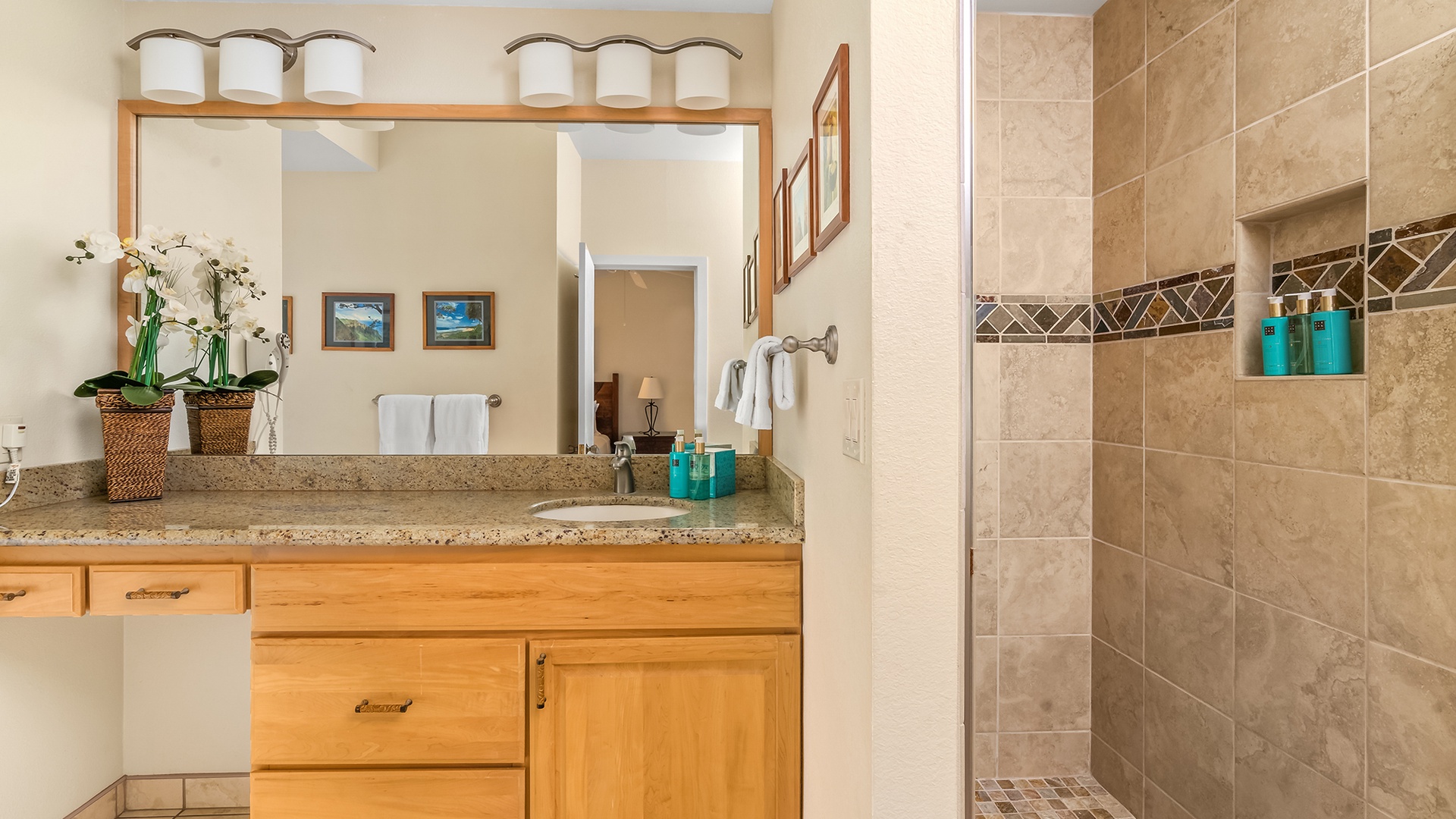 Poipu Sands at Poipu Kai Resort #325 - Guest Bedroom Suite Shower - Parrish Kauai