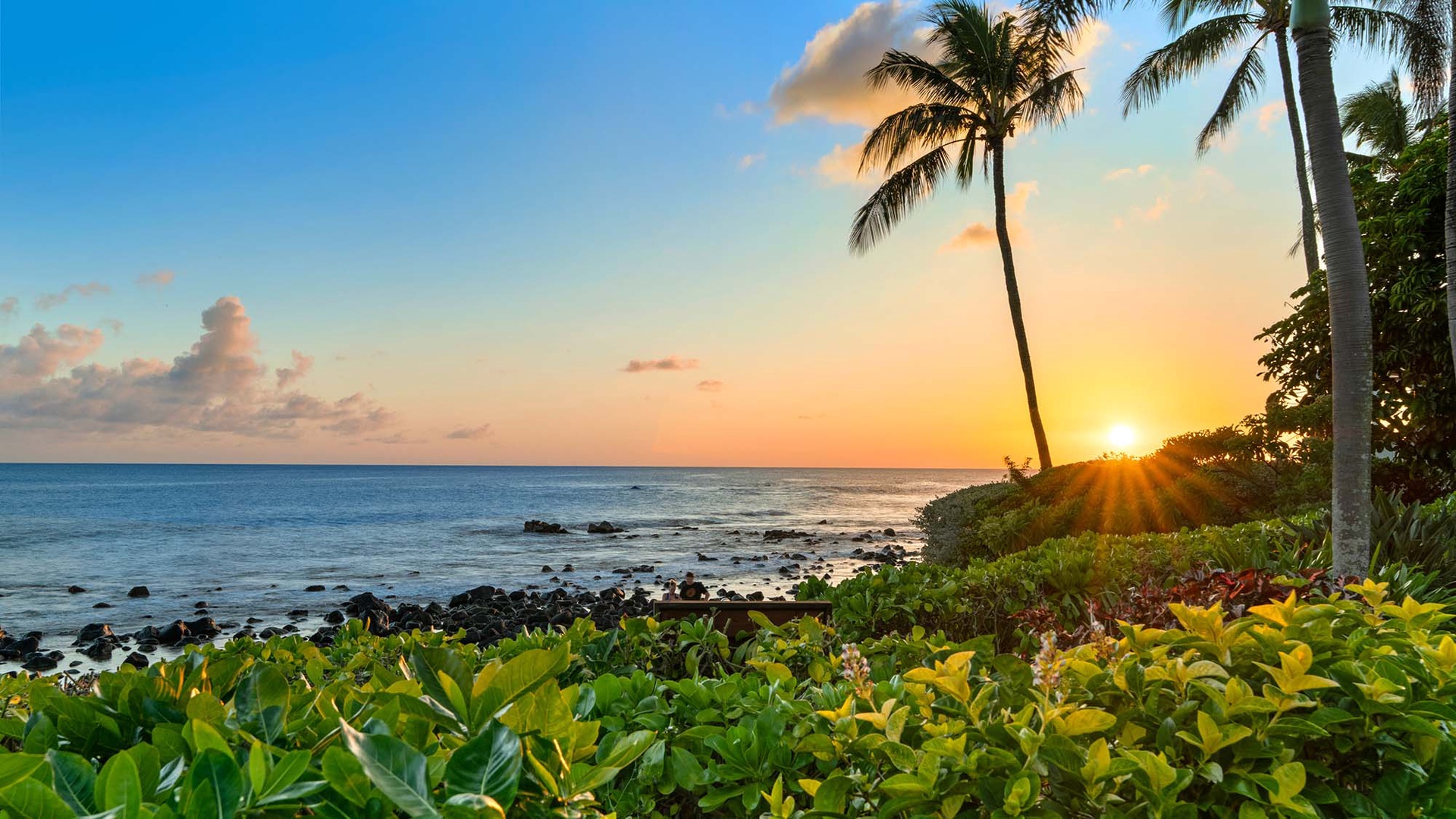 Hale Luana - Baby Beach at Poipu at Sunset - Parrish Kauai