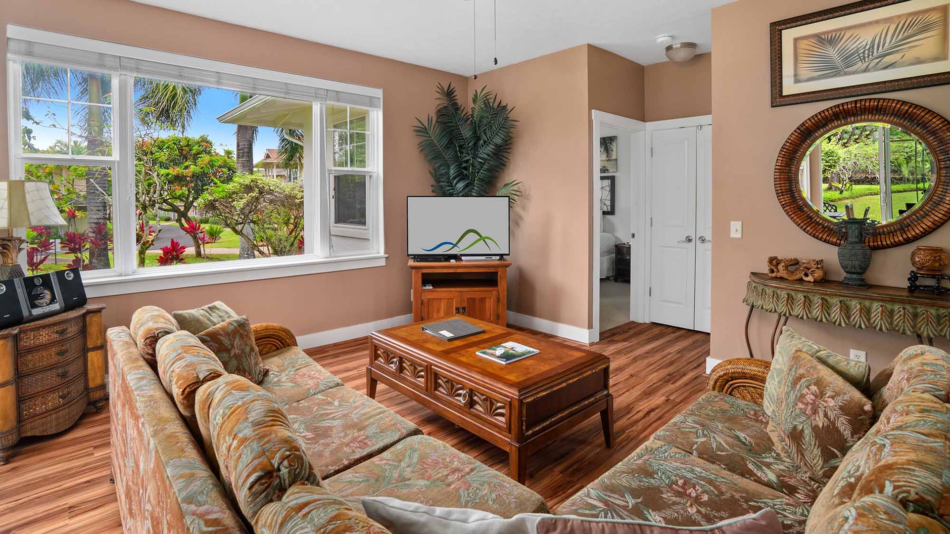 Plantation at Princeville Resort #1711 - Living Room - Third Guest Bedroom - Parrish Kauai