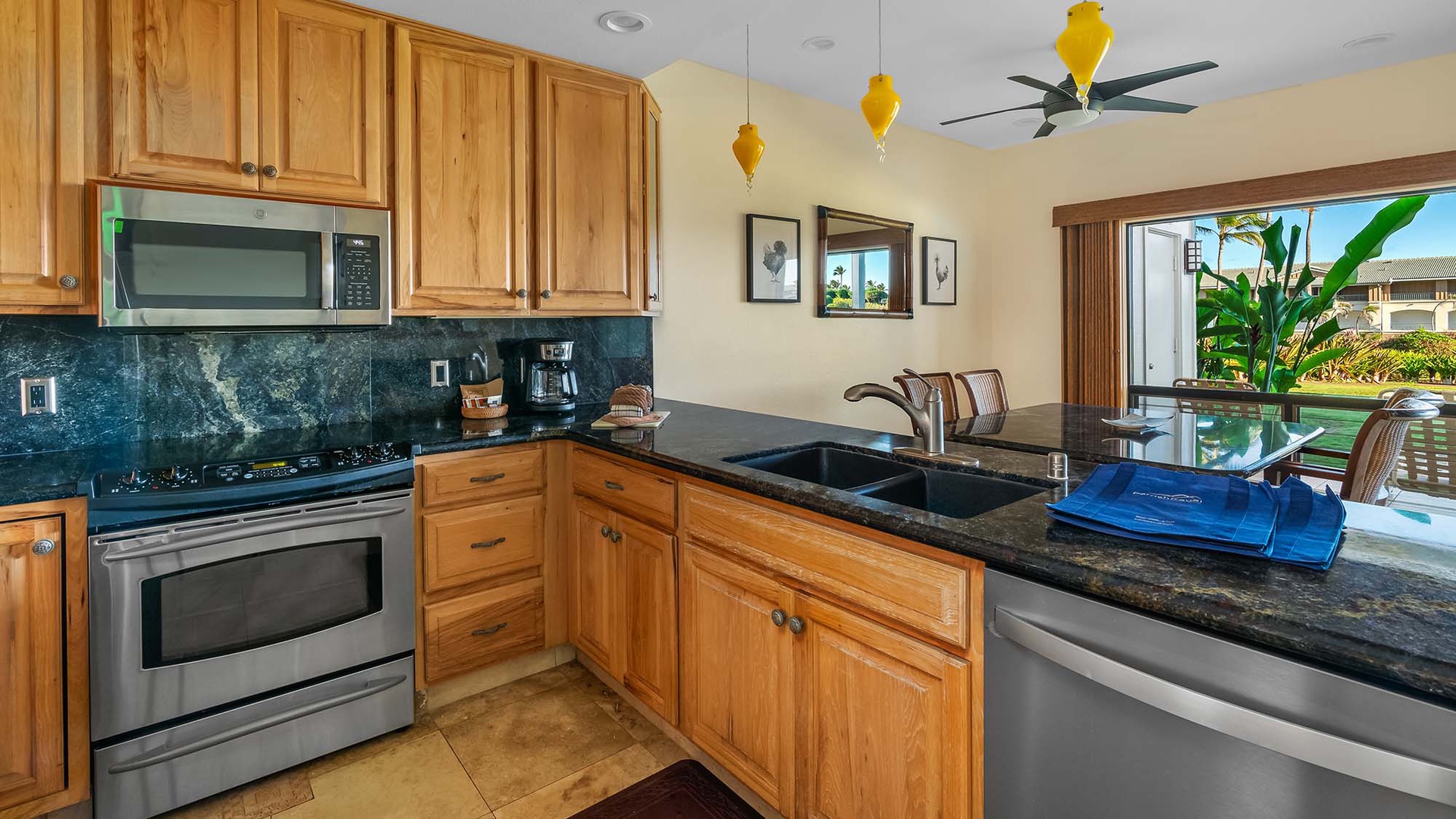 Poipu Sands at Poipu Kai Resort #315 - Kitchen & Dining View - Parrish Kauai