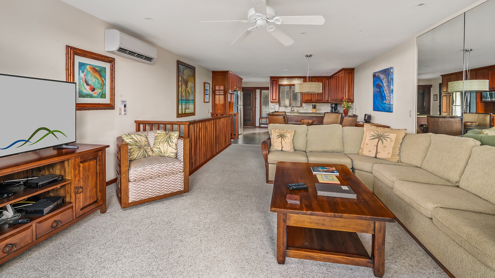 Nihi Kai Villas at Poipu #505 - Living Room Great Room - Parrish Kauai