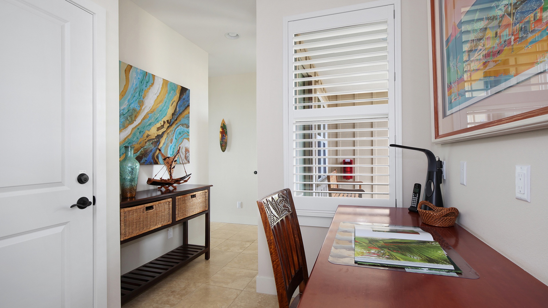 Pili Mai Resort at Poipu #08F - Entry Desk Area - Parrish Kauai