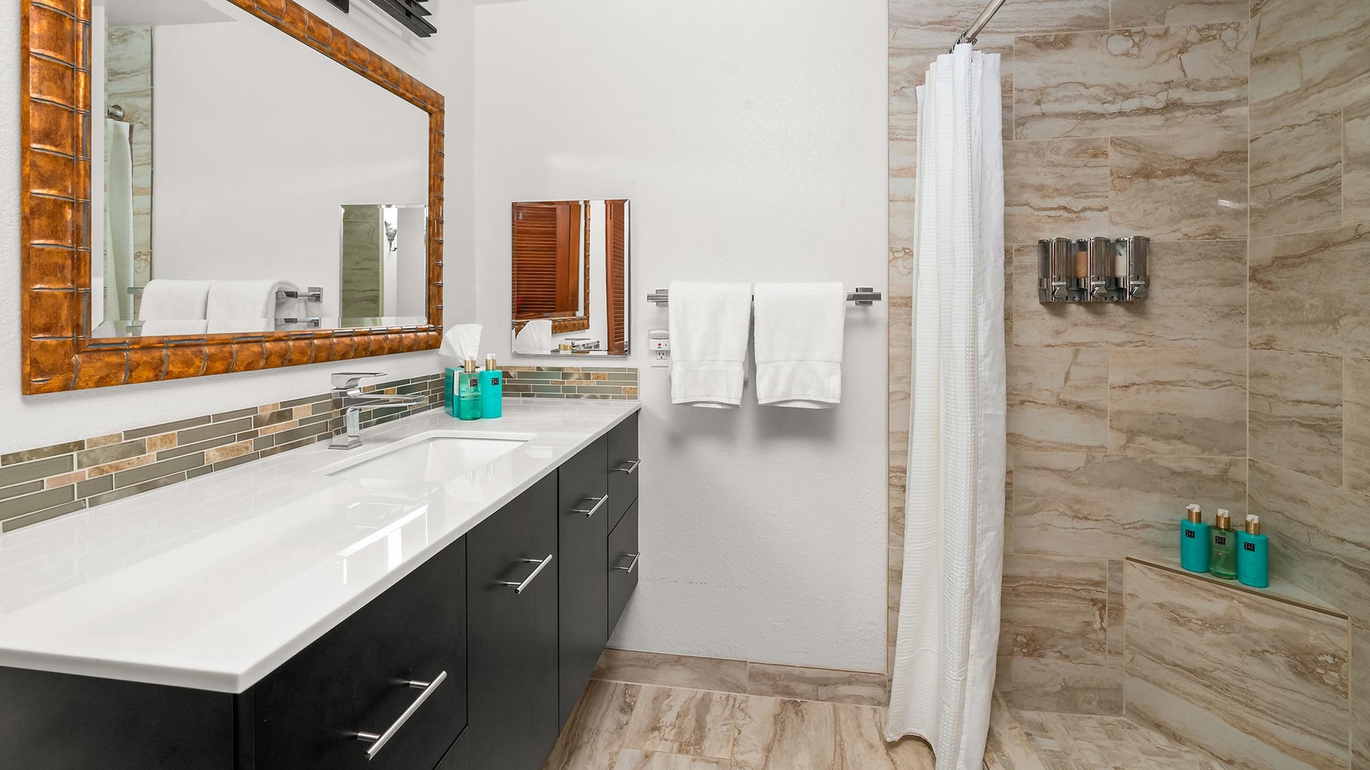 Nihi Kai Villas at Poipu #501 - Second Guest Bedroom Suite Bath - Parrish Kauai