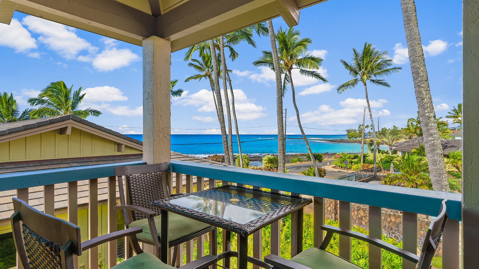Nihi Kai Villas at Poipu #200 - Dining Lanai View - Parrish Kauai