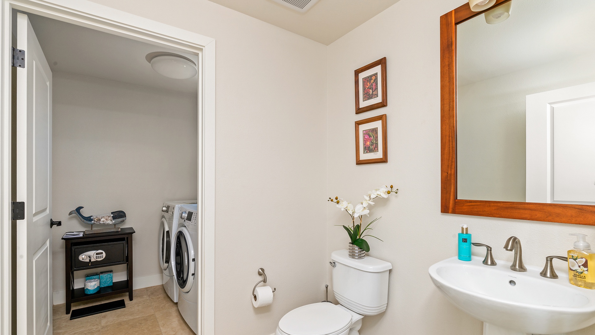 Pili Mai Resort at Poipu #15I - Guest Powder Room & Laundry - Parrish Kauai