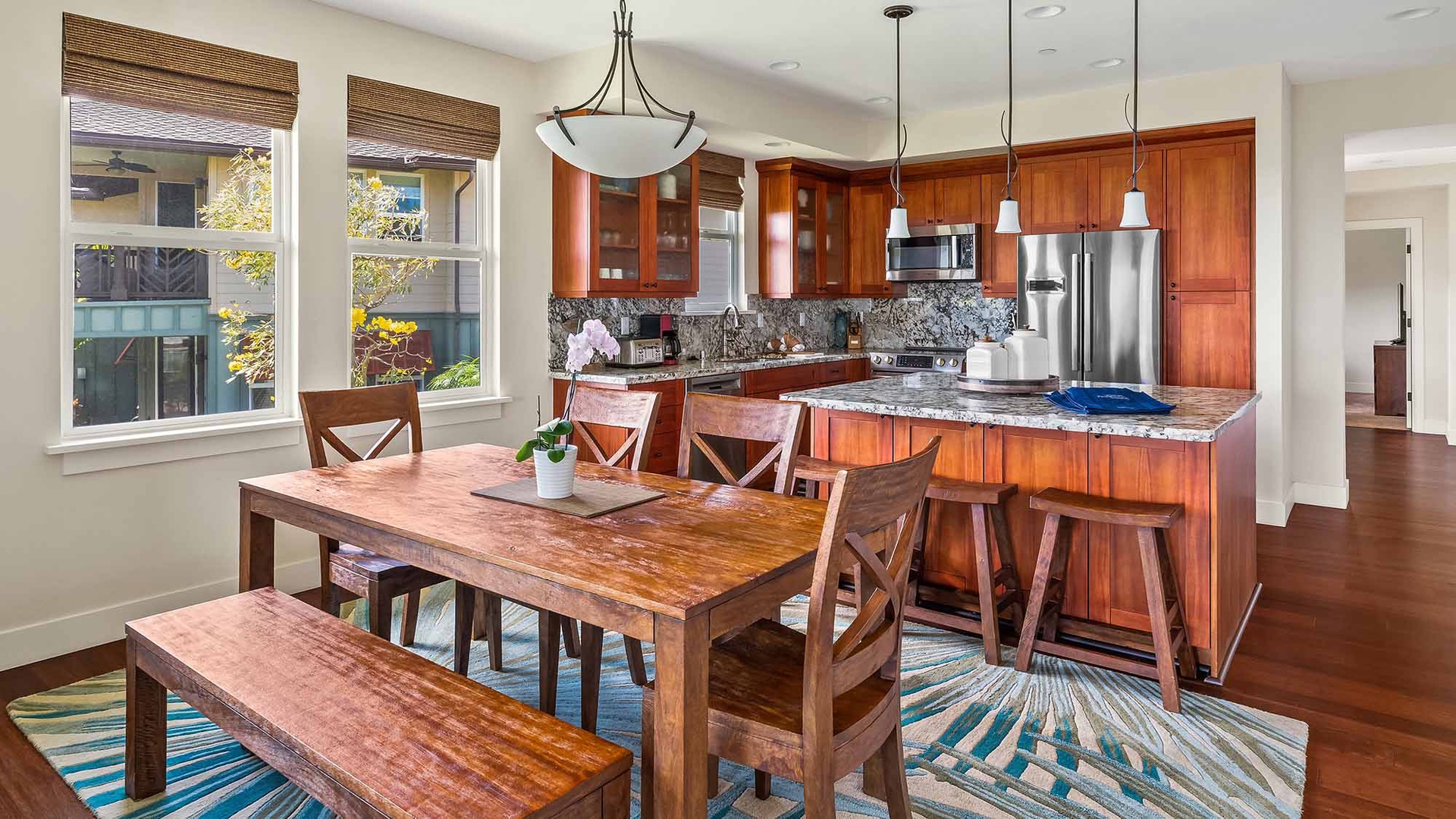 Pili Mai Resort at Poipu #13L - Dining Room & Kitchen - Parrish Kauai