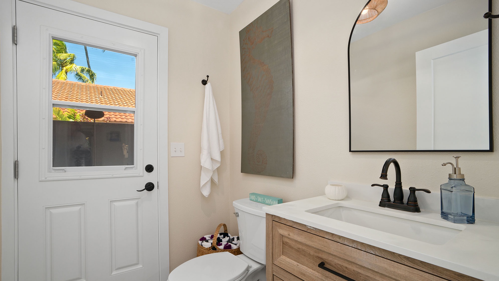 Poipu Kai Oasis - Third Guest Bath & Outdoor Shower - Parrish Kauai