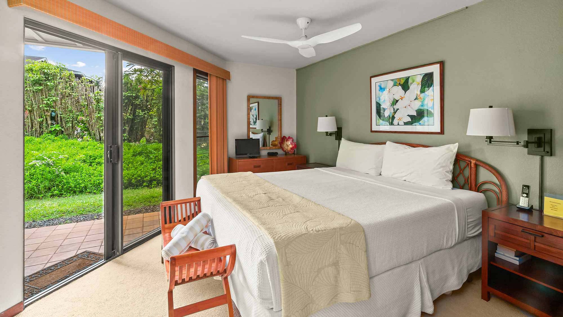 Nihi Kai Villas at Poipu #501 - Master Bedroom Suite & Lanai - Parrish Kauai
