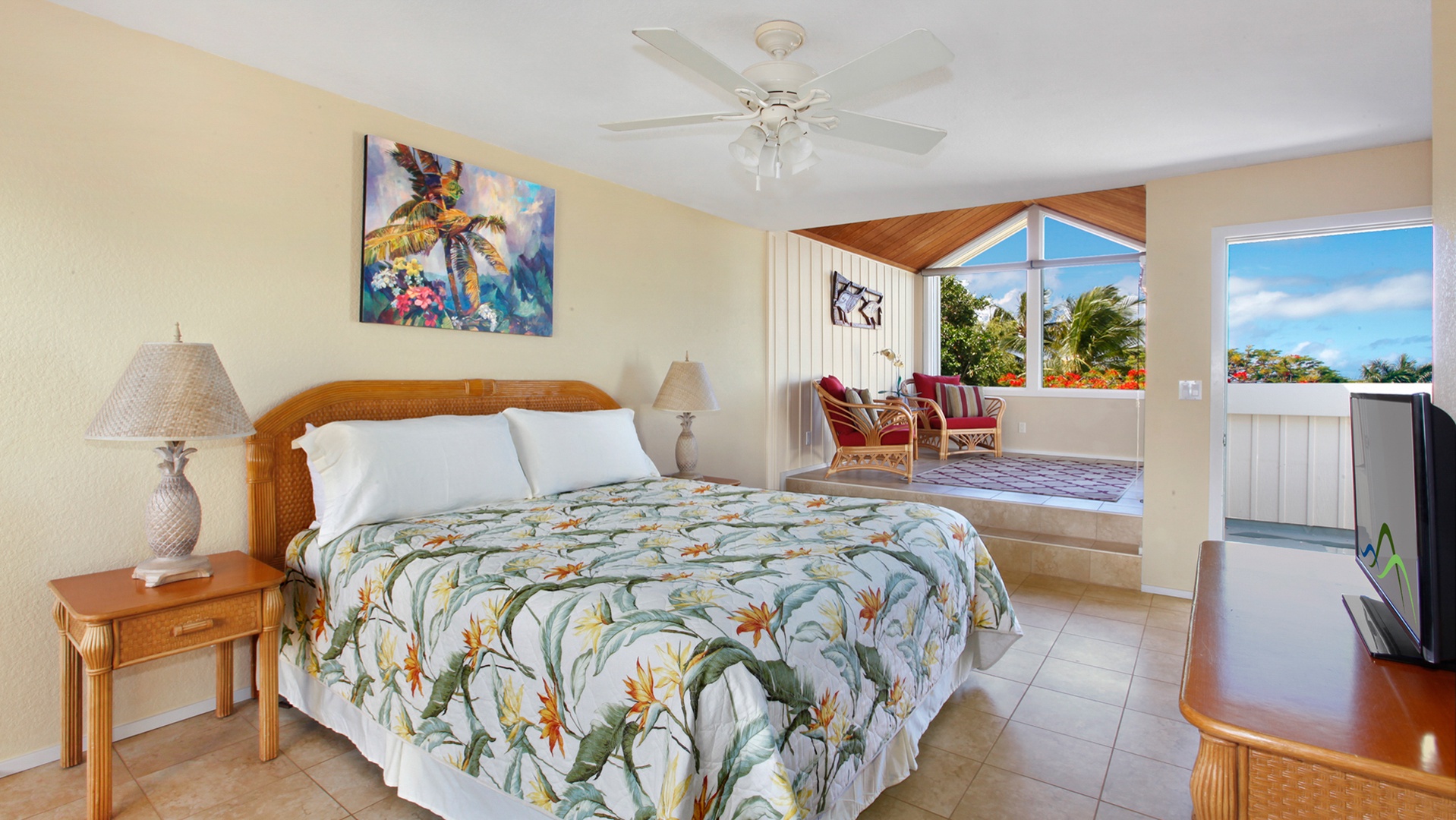 Manualoha at Poipu Kai #1006 - Master Bedroom Suite - Parrish Kauai