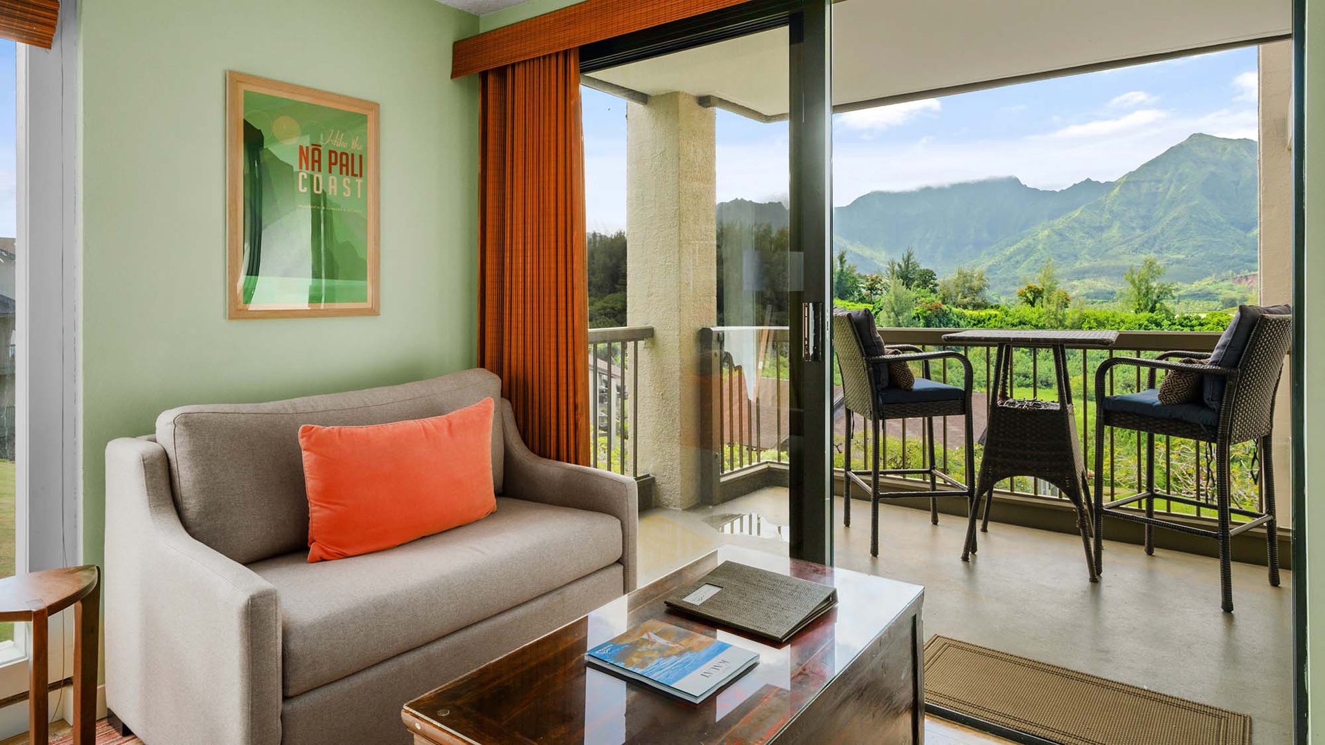 Hanalei Bay Resort #9221 - Guest Bedroom Suite Seating Area - Parrish Kauai