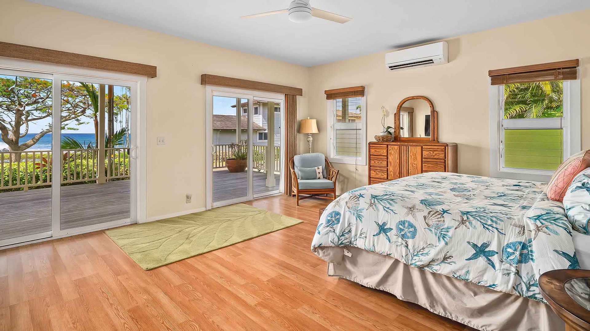 Wake up to ocean breezes and stunning sea views from your spacious bedroom. Step onto your private balcony and feel the warmth of paradise surround you.