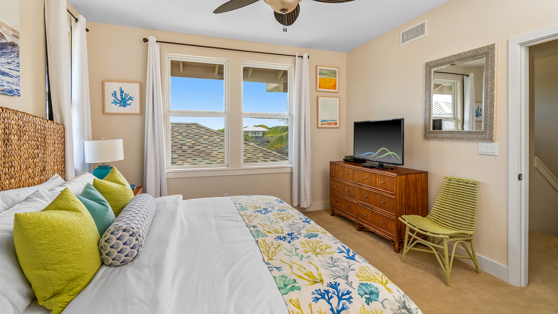 Pili Mai Resort at Poipu #15I - Second Guest Bedroom - Parrish Kauai