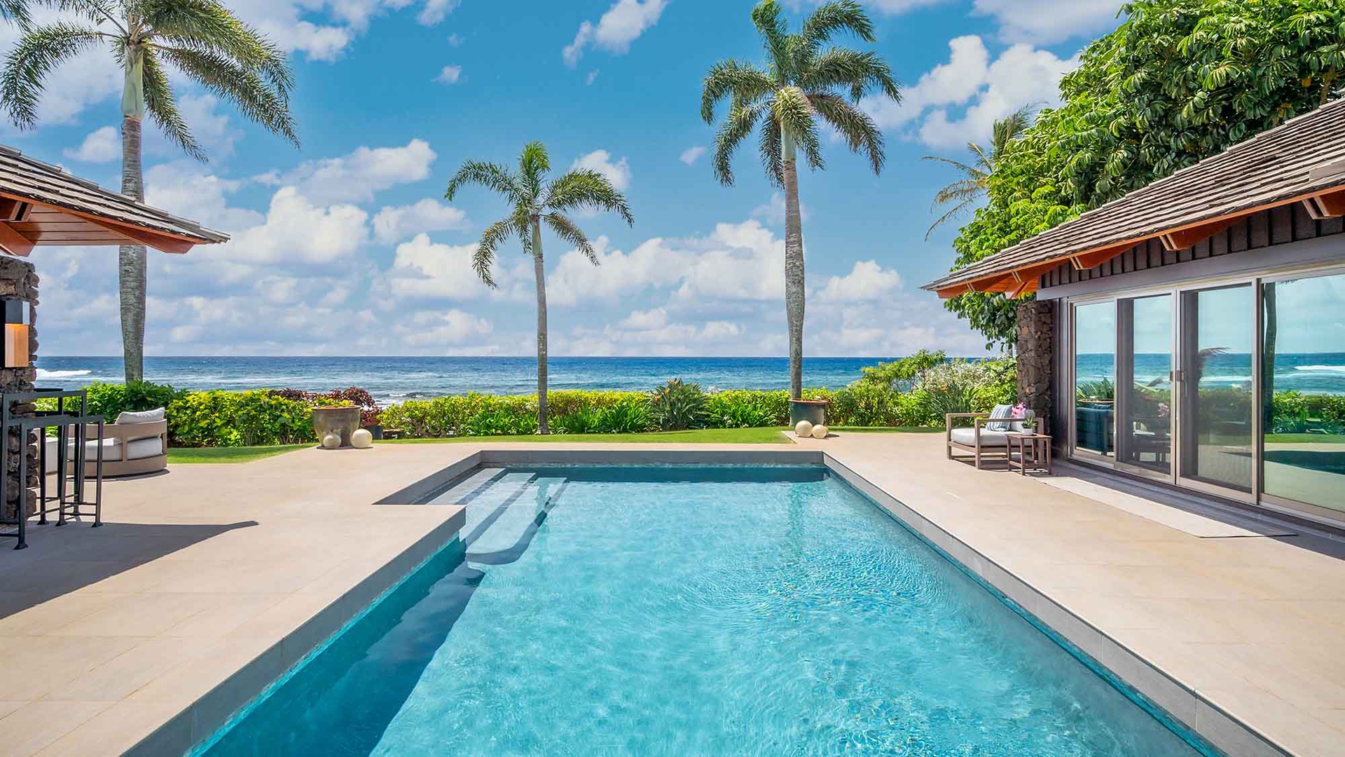 Hale Luana - Luxe Oceanfront Swimming Pool - Parrish Kauai