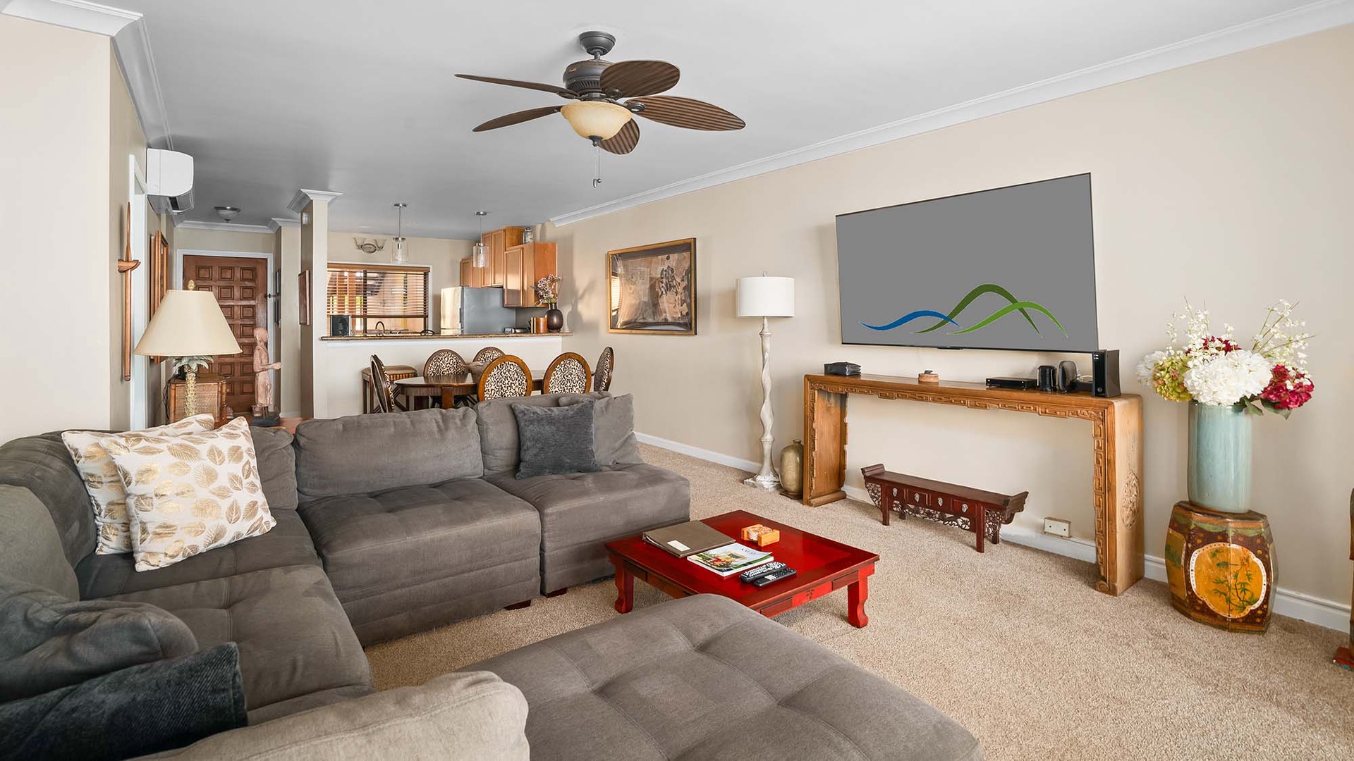 Poipu Makai #A2 - Living Great Room - Parrish Kauai