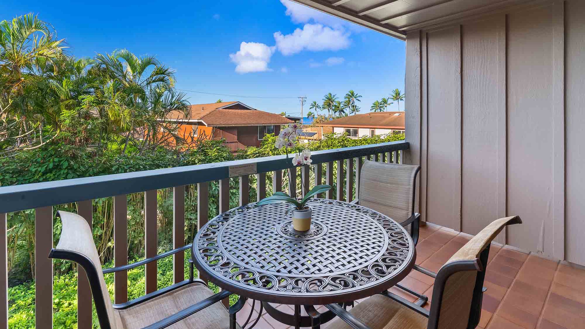 Nihi Kai Villas at Poipu #502 - Covered Dining Lanai - Parrish Kauai