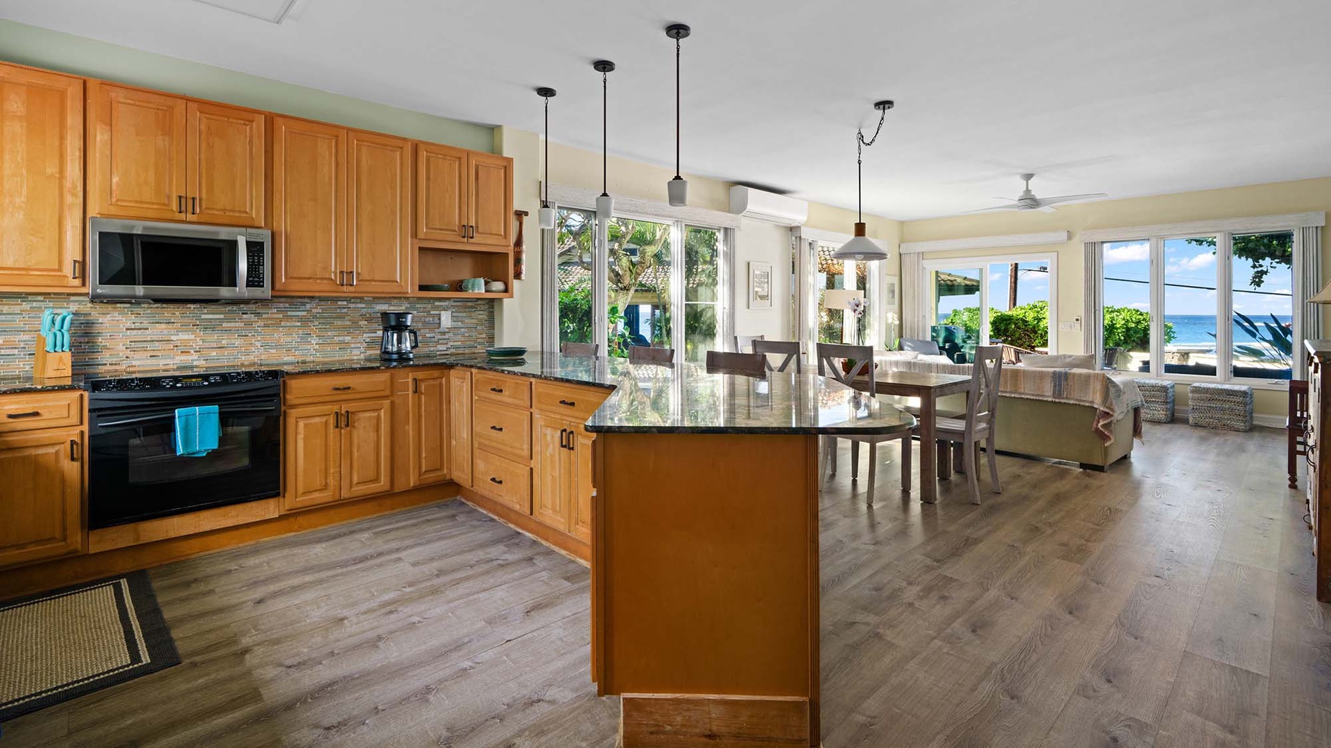 Honu Kai Villas #2 -Spacious Kitchen & Living Great Room - Parrish Kauai