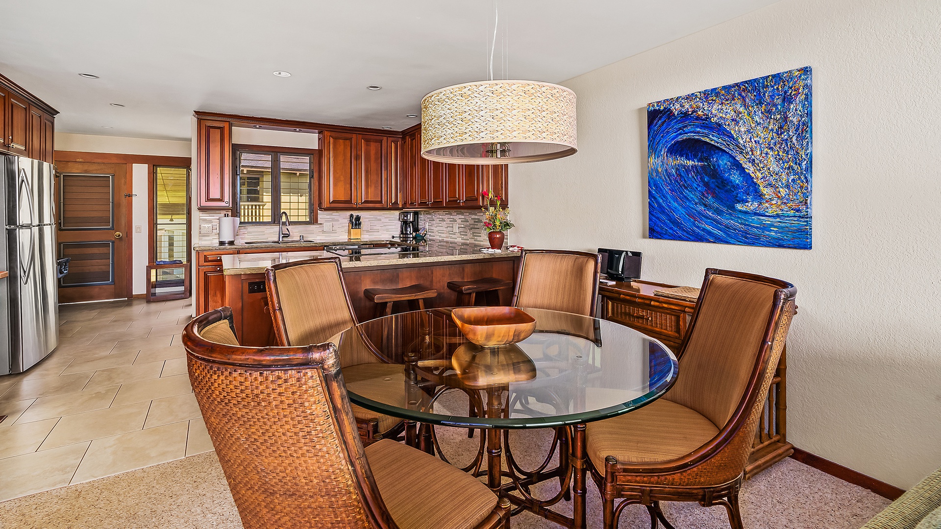 Nihi Kai Villas at Poipu #505 - Dining Room & Kitchen - Parrish Kauai