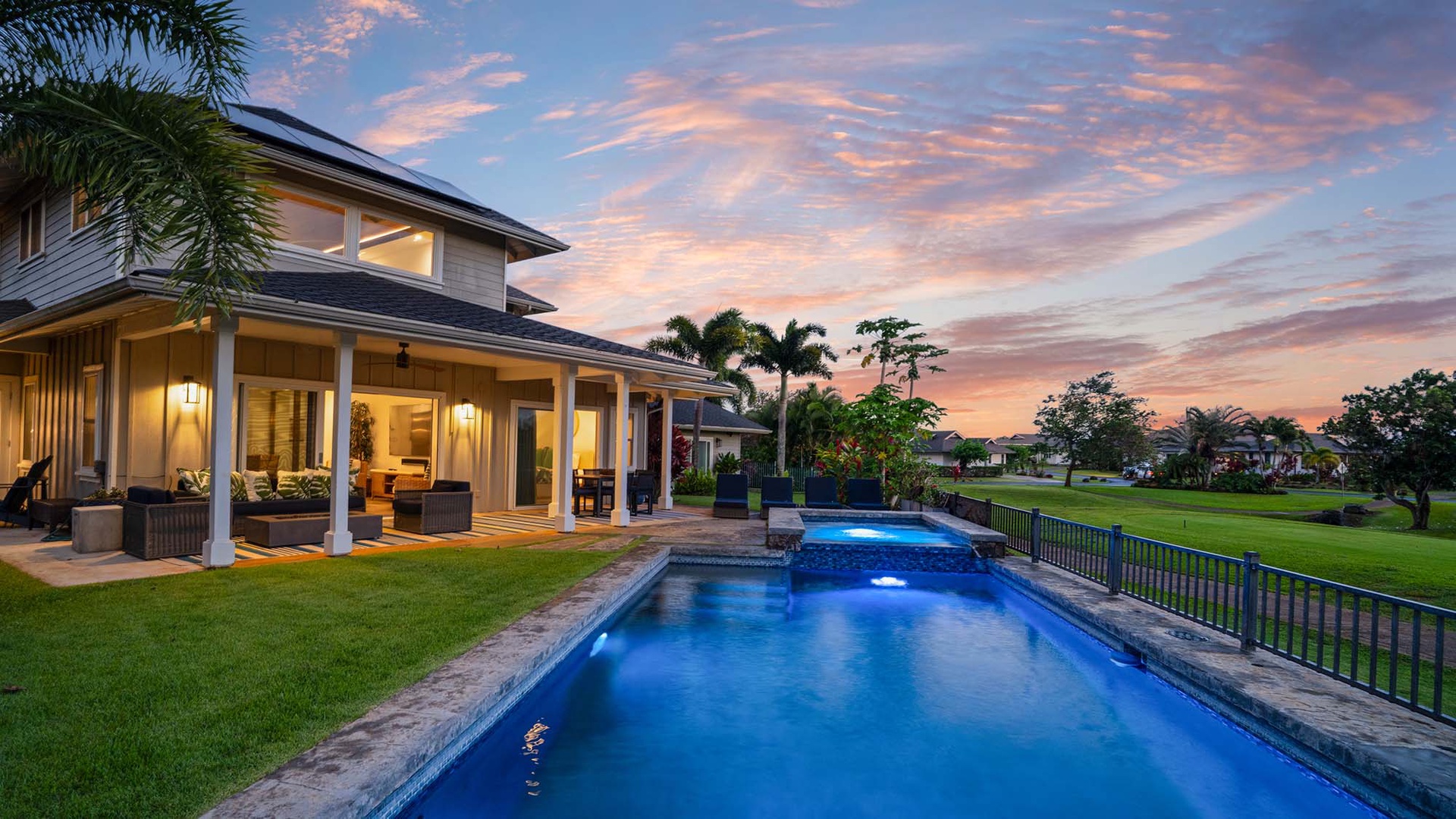 Kolepa Hale at Wainani - Private Backyard Resort Oasis at Sunset - Parrish Kauai