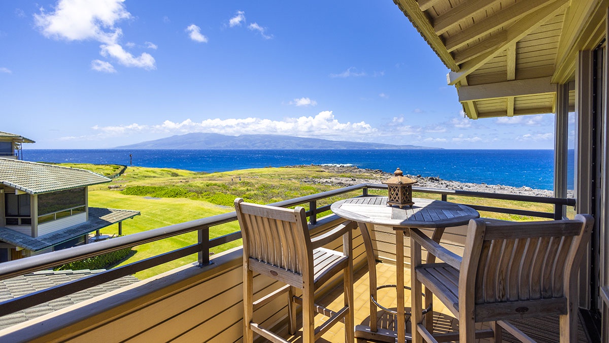 Kapalua Bay Villas #35B2 - Upper Level Lanai View - Parrish Maui