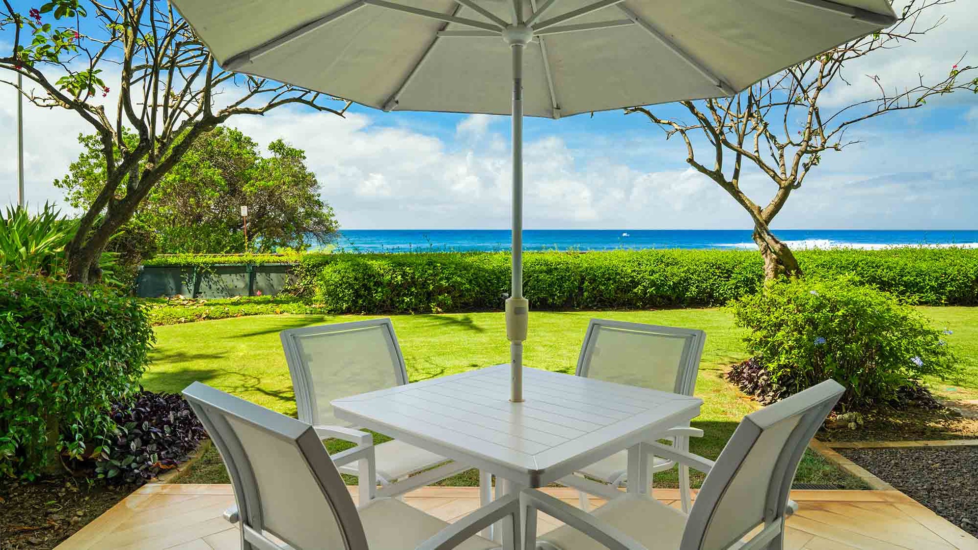 Poipu Kapili Resort #59 - Oceanfront Dining Lanai - Parrish Kauai