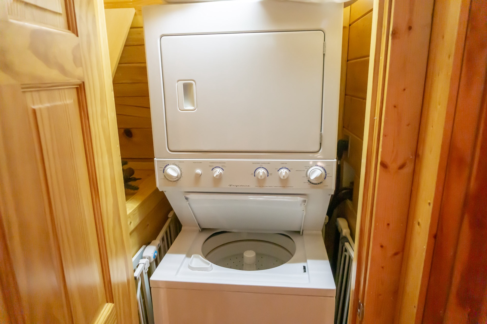Washer and Dryer at Family Ties Lodge, a 4 bedroom cabin rental located in pigeon forge