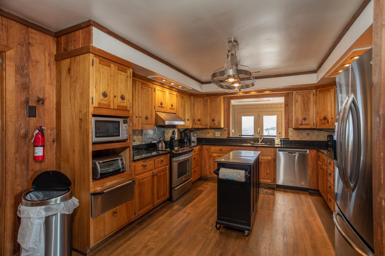 Kitchen with stainless appliances at Best View Ever! A 5 bedroom cabin rental in Pigeon Forge