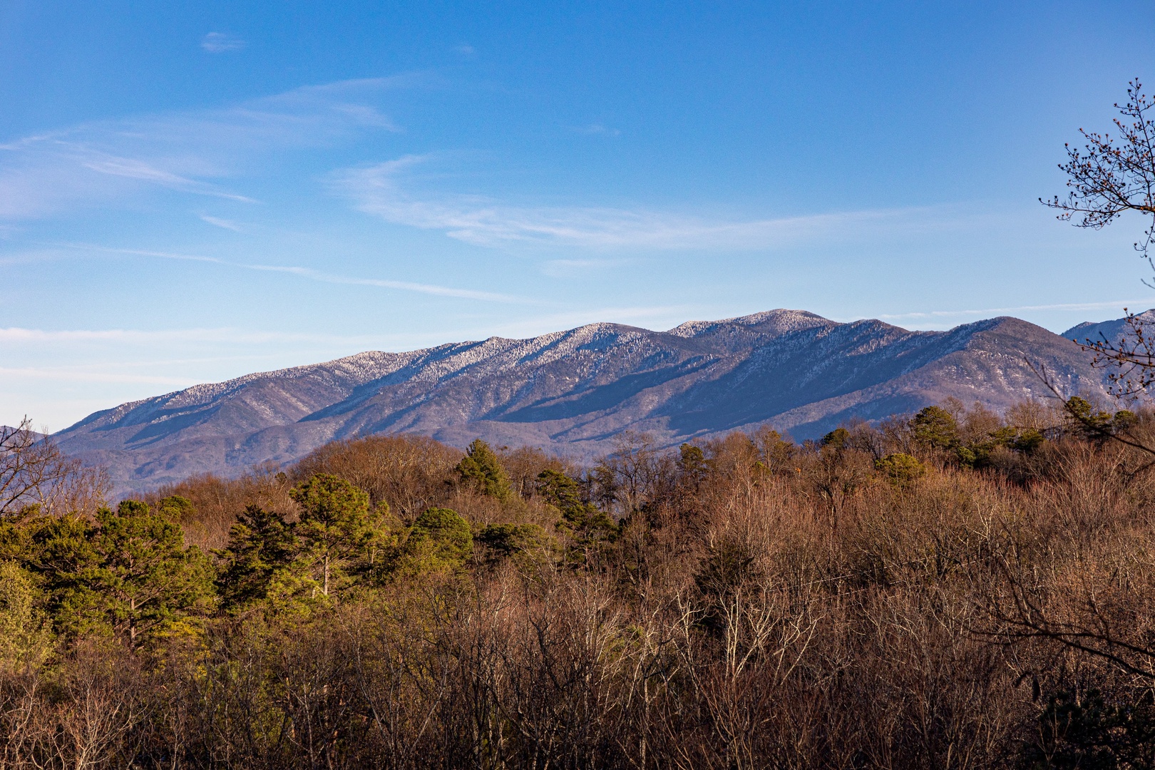 View from back at Gone To Therapy, a 2 bedroom cabin rental located in Gatlinburg