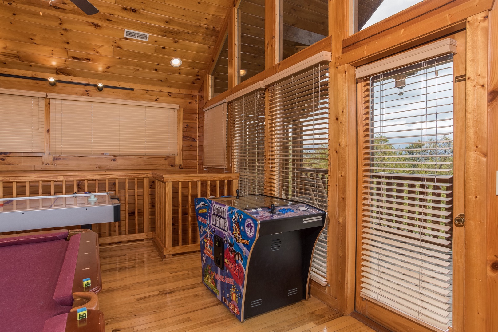 Multicade game at Howlin' in the Smokies, a 2 bedroom cabin rental located in Pigeon Forge