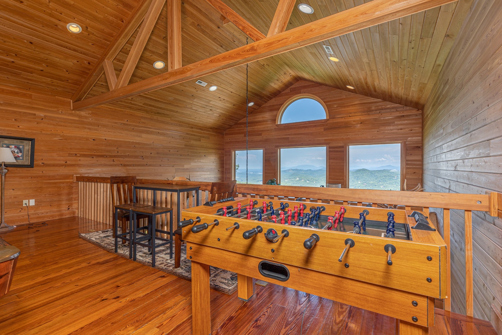 Foosball table at Sky View, A 4 bedroom cabin rental in Pigeon Forge