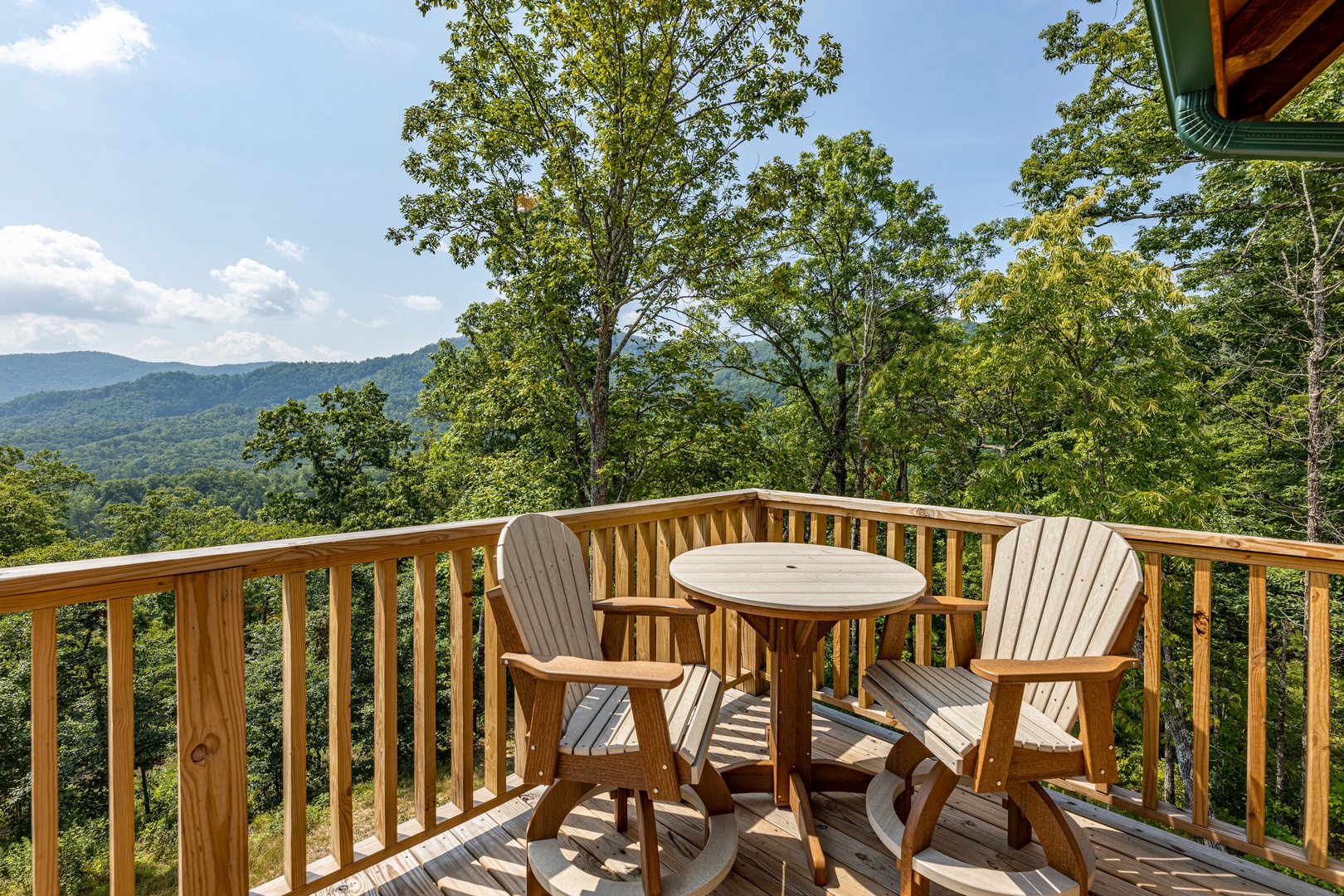 High top table and chairs at J's Hideaway, a 4 bedroom cabin rental located in Pigeon Forge
