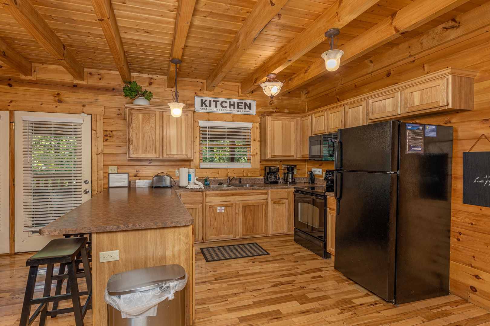 Kitchen appliances at Happy Hideaway, a 4 bedroom cabin rental located in Pigeon Forge